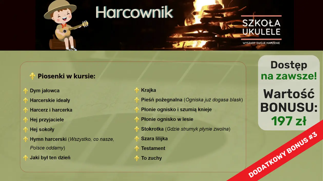 Szkoła Ukulele 1 BONUS Harcownik Szkoła Ukulele 1 BONUS Harcownik